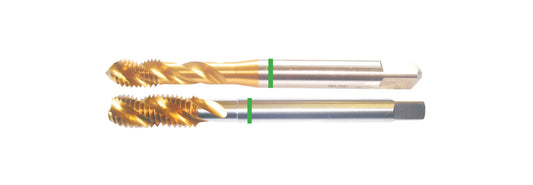 Metric Spiral Flute Taps For Carbon Steel (Green Band)