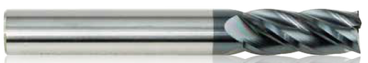 4 Flute Solid Carbide End Mill