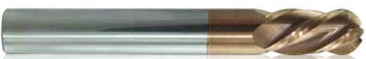 4 Flute Ball Nosed Coated Carbide End Mill